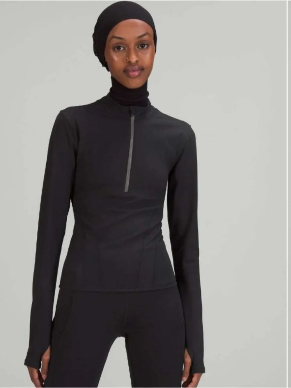 Lululemon Luxtreme Running Half-Zip In Black